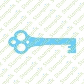 Transparentní razítko starý klíč
